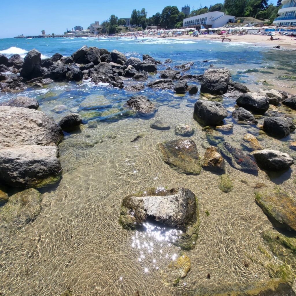 View of the beach close to Hostel Varna Botanika in Varna